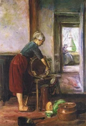 In de keuken